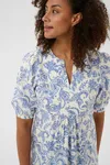 Benete Dress - Blue Dot Paisley Print
