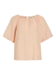 Vihekla Boat Neck Top - Peach Parfait