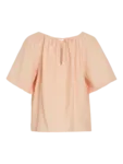 Vihekla Boat Neck Top - Peach Parfait