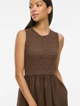 Carla O-neck Midi Dress - Slate Black
