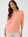 Mila R-Neck Pullover - Blooming Dahlia Melange