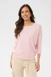 Mila R-Neck Pullover - Ballerina Melange