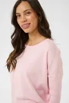 Mila R-Neck Pullover - Ballerina Melange