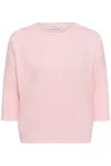 Mila R-Neck Pullover - Ballerina Melange