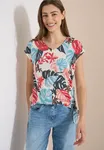 Aop Burn Out Shirt - Light Alabaster White         