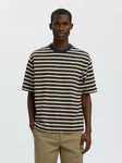 AVSLAPPNAD PASSFORM T-SHIRT - Sky Captain Oatmeal/Fir Green