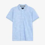 Raven Aop Jaquard Polo - Blue Wind