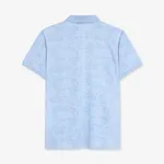 Raven Aop Jaquard Polo - Blue Wind