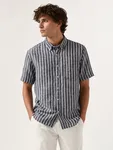 Hunk Pop Stripe Shirt - Navy