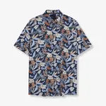 Tycho Flower Shirt - Blue Captain