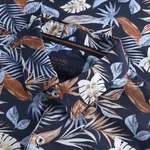 Tycho Flower Shirt - Blue Captain