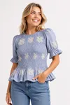 Nix-SS16 Top - Blue Stripes