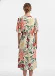 Gisela Midi Dress - Yellow/Flower