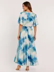 Gisela Dress 39 - Turquoise/Flower