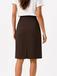 Genny Skirt - Chocolate Brown
