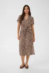 Vega Dress - Brown Birch Squiggles