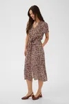Vega Dress - Brown Birch Squiggles