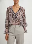 Solange Blouse - Misty Lilac Garden Flowers