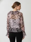 Solange Blouse - Misty Lilac Garden Flowers