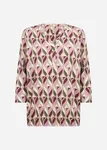 Sc-Felicity Top - Oxblood Red Combi