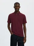 Fave Zip Polo  - Tawny Port