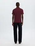 Fave Zip Polo  - Tawny Port