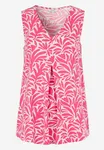 Etna Top - Cerise/Patterned