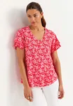 Elin Frill Top - Pink/Patterned