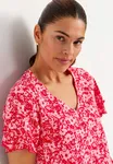 Elin Frill Top - Pink/Patterned