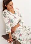 Roxie Pleat Dress - Offwhite/Patterned