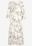 Roxie Pleat Dress - Offwhite/Patterned