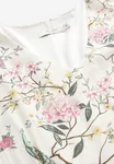 Roxie Pleat Dress - Offwhite/Patterned