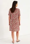 Lilly Short Dress - Rusty-red/Patterned
