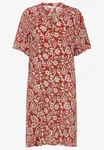 Lilly Short Dress - Rusty-red/Patterned