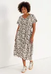 Katarina Dress - Brown/Patterned