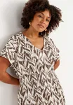 Katarina Dress - Brown/Patterned