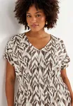 Katarina Dress - Brown/Patterned