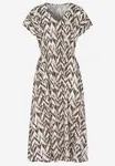 Katarina Dress - Brown/Patterned