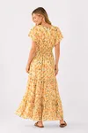 Flower Long Dress - Gul