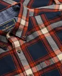 Cotton Lumberiack shirt - Worker Check Navy