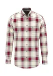 Herringbone Check Shirt - Brick