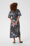 Nadira Dress - Coffee Bean/Blue Fog Flower