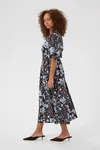 Nadira Dress - Coffee Bean/Blue Fog Flower