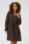 Dotte Dress - Coffee Bean Turtledove Dot