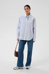 Aster Shirt - Blue Fog Chalk Black Stripe