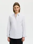 Wromie Stripped fitted Shirt - Bright White Delicioso