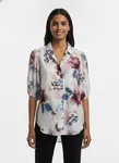 Ella Blouse  - Flower Rose/Blue