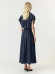 Leona Long Skirt - Navy Blazer W. Checks