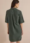 Solid Corduroy Dress - Dried Olive Green             