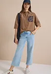 Solid Corduroy Blouse - Creamy Mocha                  
